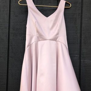 Silky pink dress